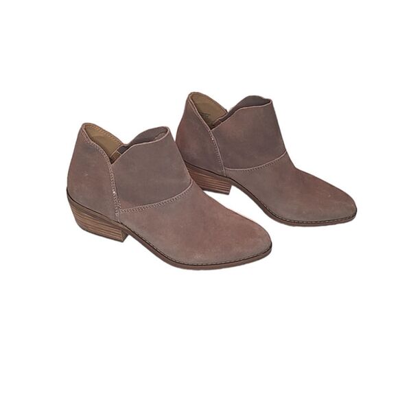 Lucky Brand LP Fahmida Suede Ankle Booties Size 7.5 - Picture 1 of 7